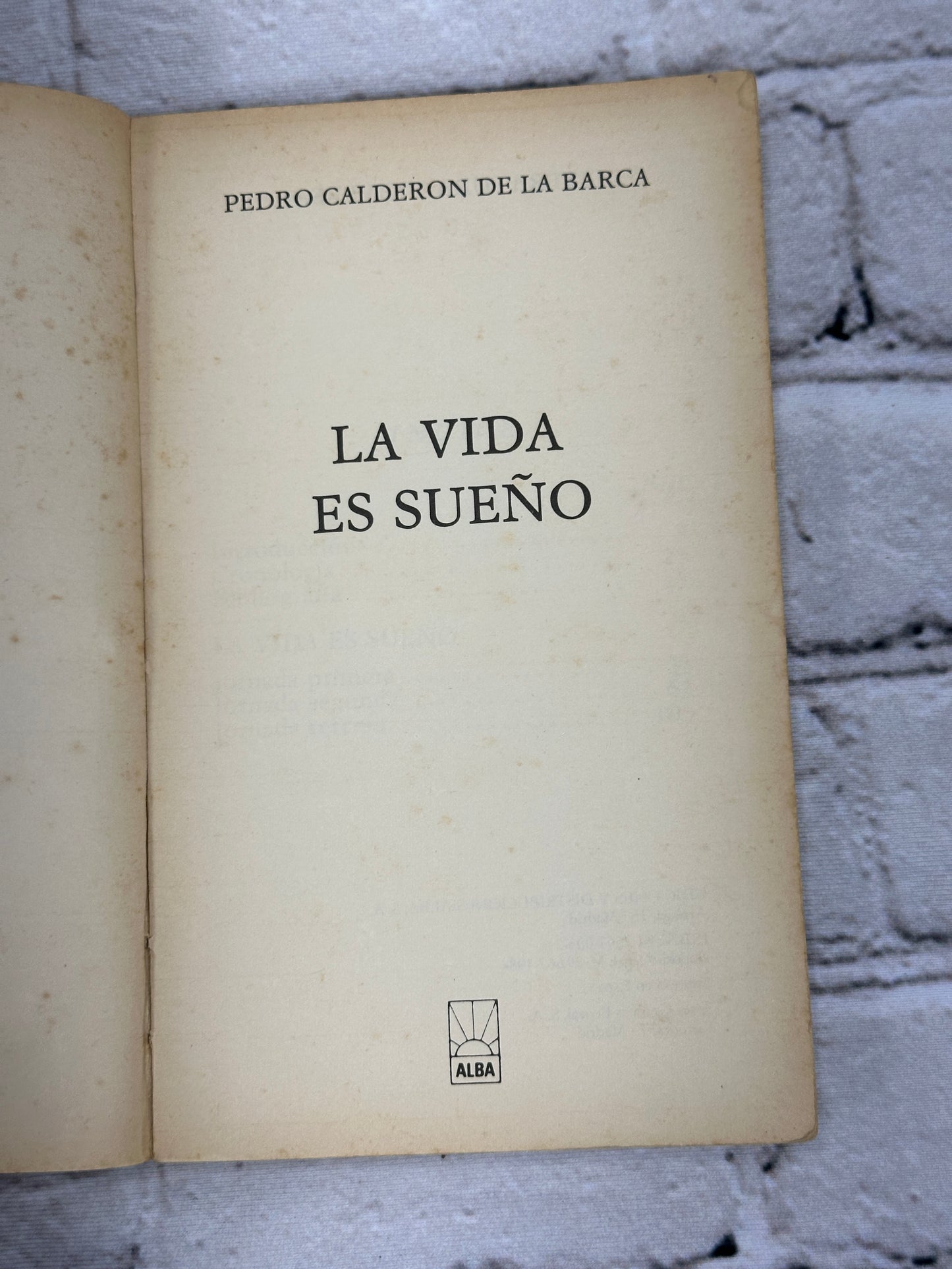 La Vida es Sueno by Pedro Calderon de la Barca [Literatura Universal]