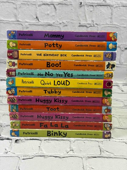 Leslie Patricelli board book lot of 12, Candlewick Press - spines of all 12 books