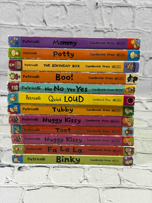 Leslie Patricelli board book lot of 12, Candlewick Press - spines of all 12 books
