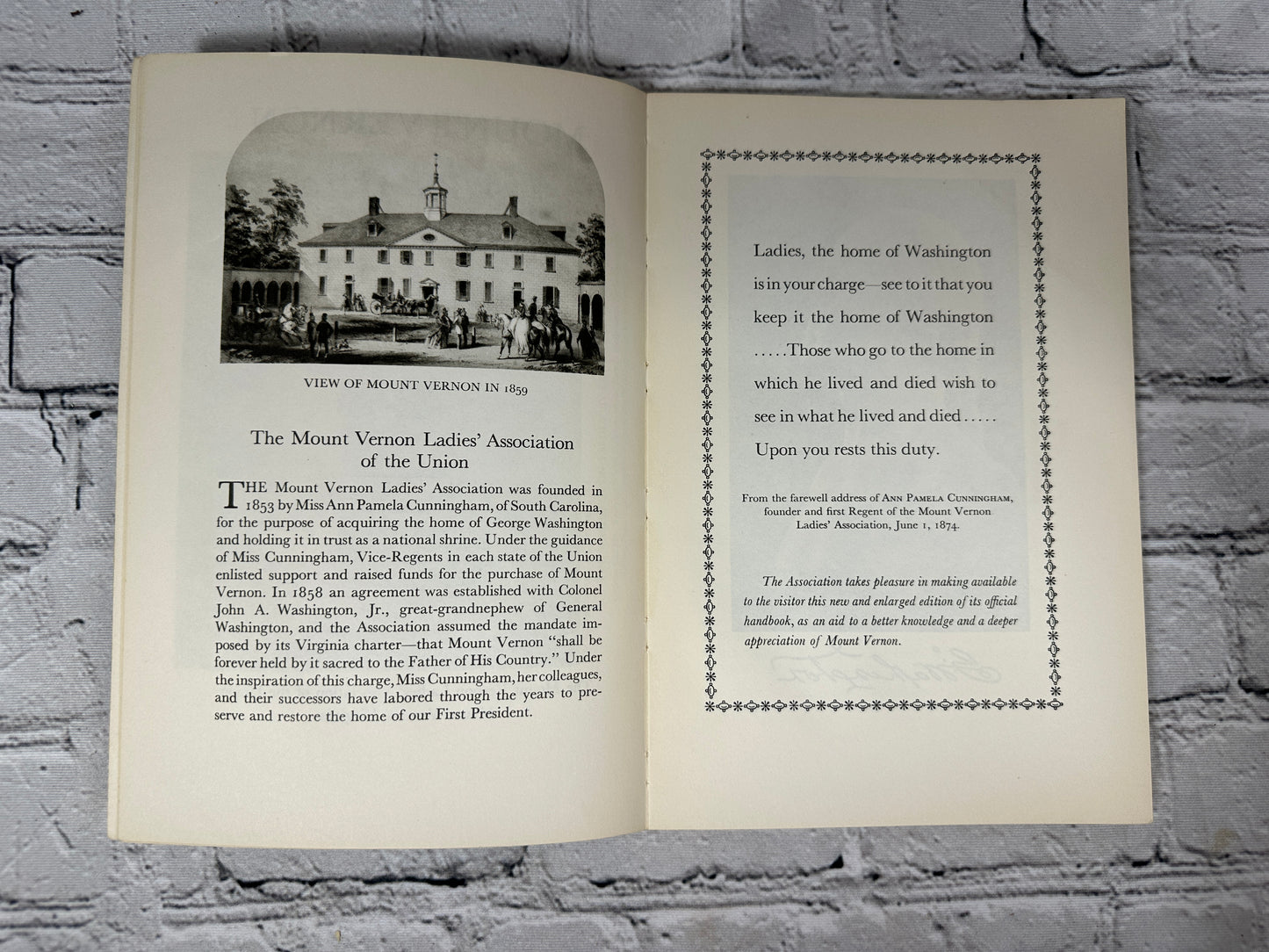 MOUNT VERNON Virginia: An Illustrated Handbook