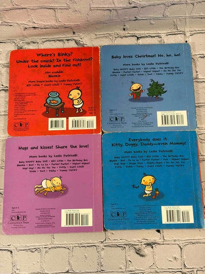 Leslie Patricelli board book lot of 12, Candlewick Press - back covers