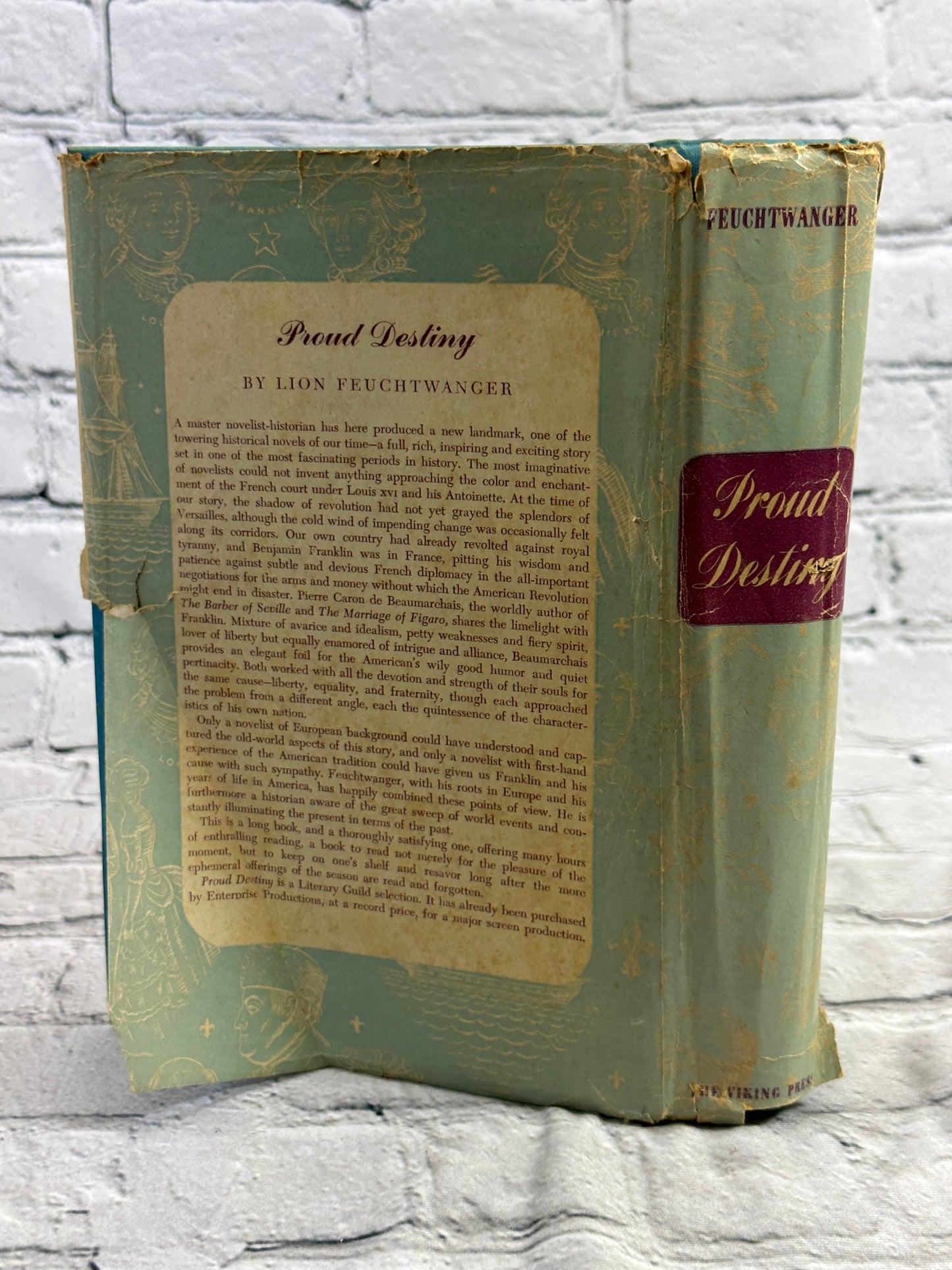 Proud Destiny by Lion Feuchtwanger  [1947 · 1st Edition Hardcover]