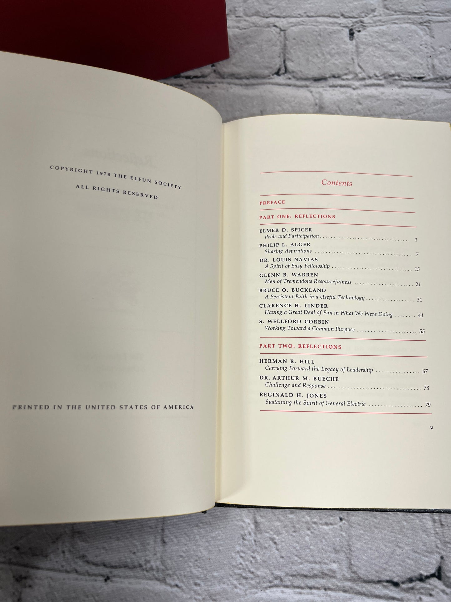 Reflections 1928-1978 Reminiscences General Electric [1st Ed. · 1978 · No. 775]