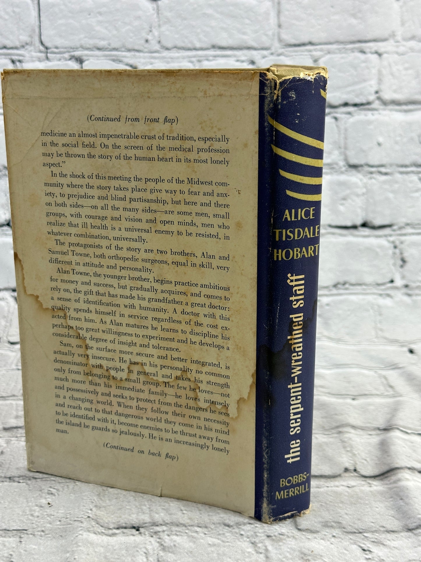 The Serpent Wreathed Staff Hardcover by Alice Tisdale Hobart [1951 · BCE]