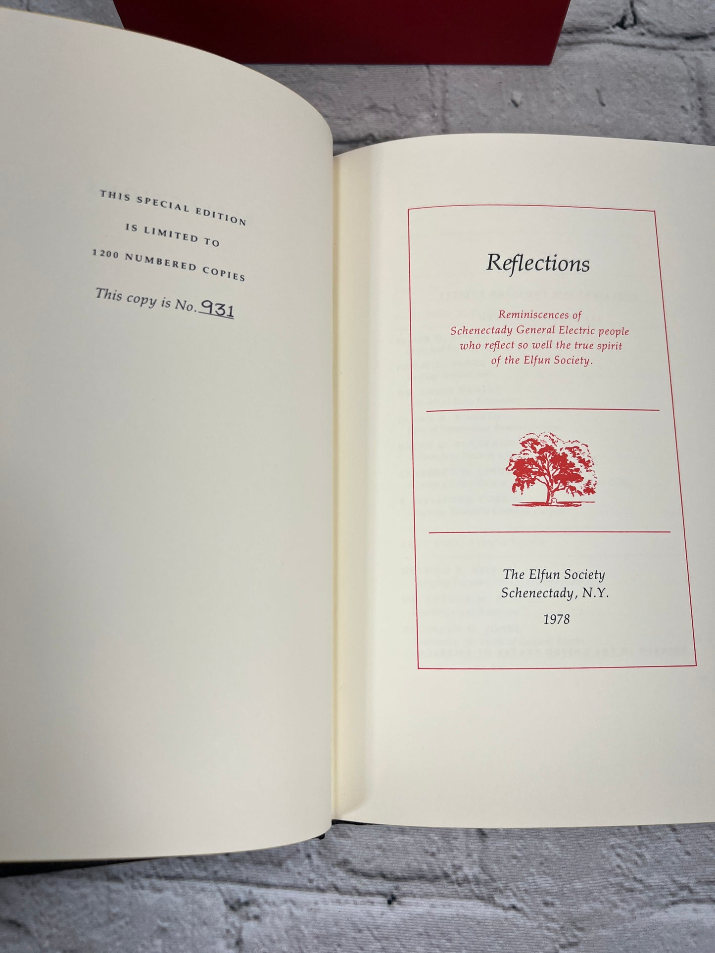 Reflections 1928-1978 Reminiscences General Electric [1st Ed. · 1978 · No. 931]