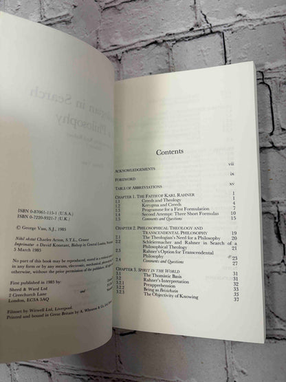 Understanding Karl Rahner (Volume 1 & 2)