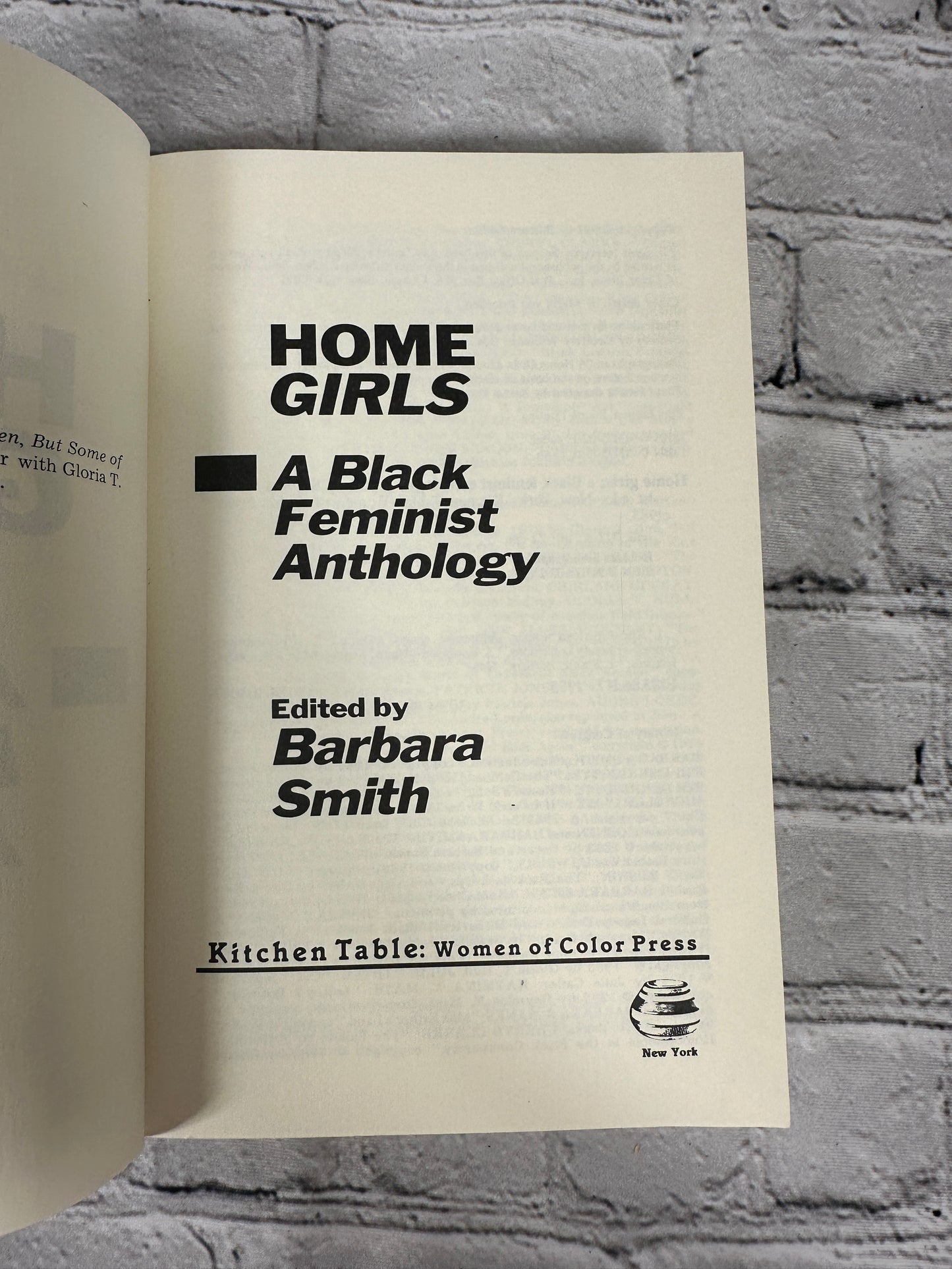 Home Girls: A Black Feminist Anthology by Barbara Smith [1983 · First Edition]