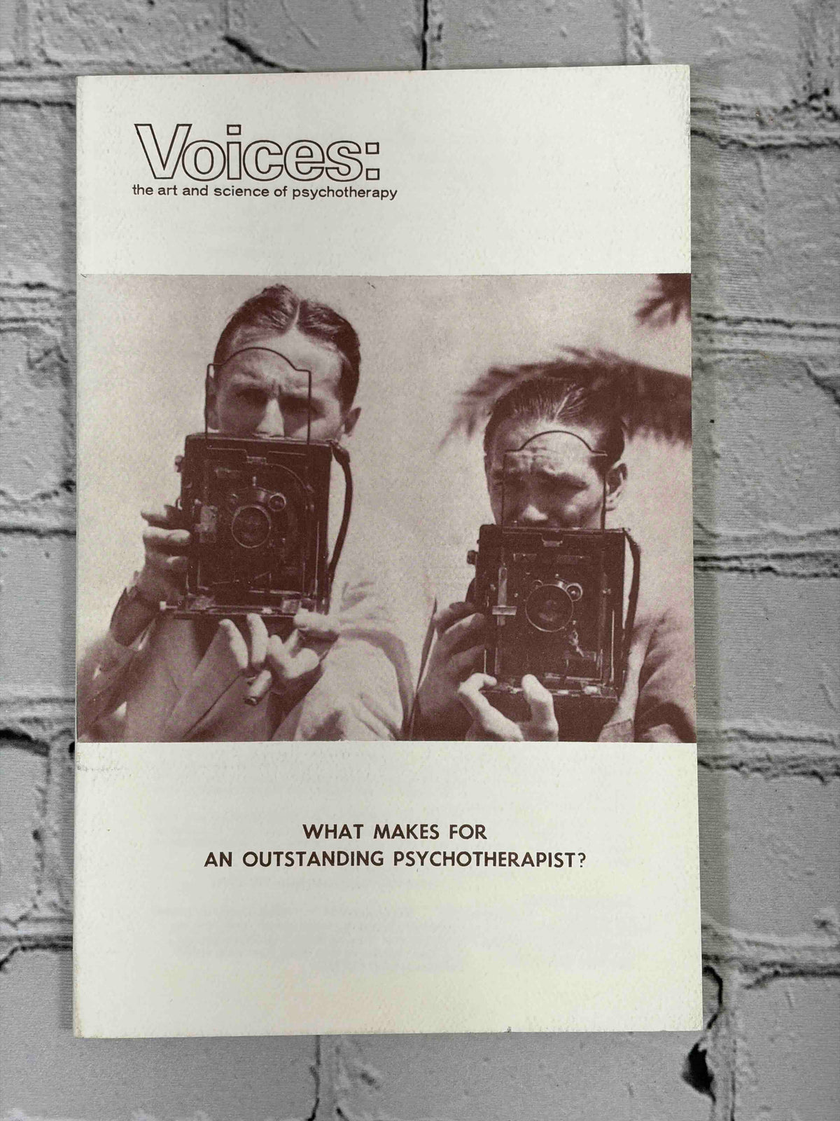 Voices: The Art and Science of Psychotherapy, Winter 1989 - front cover