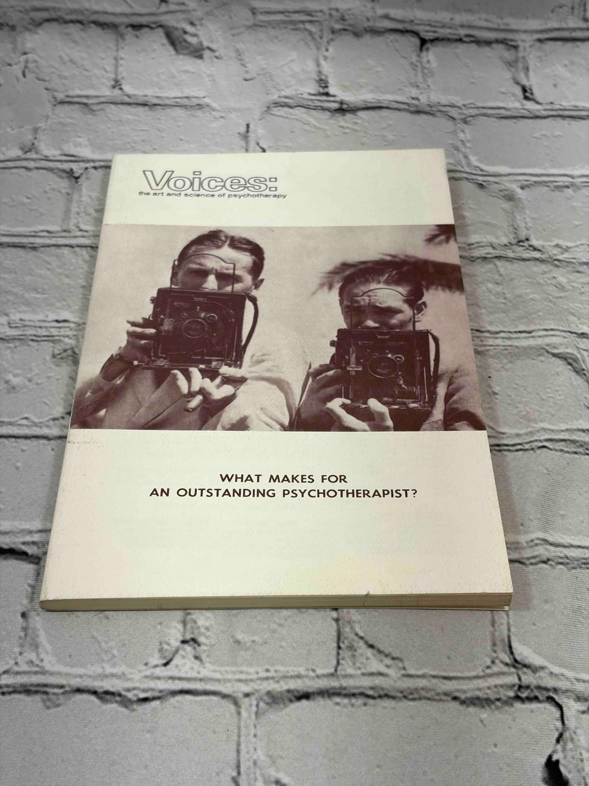 Voices: The Art and Science of Psychotherapy, Winter 1989 - front cover angled view