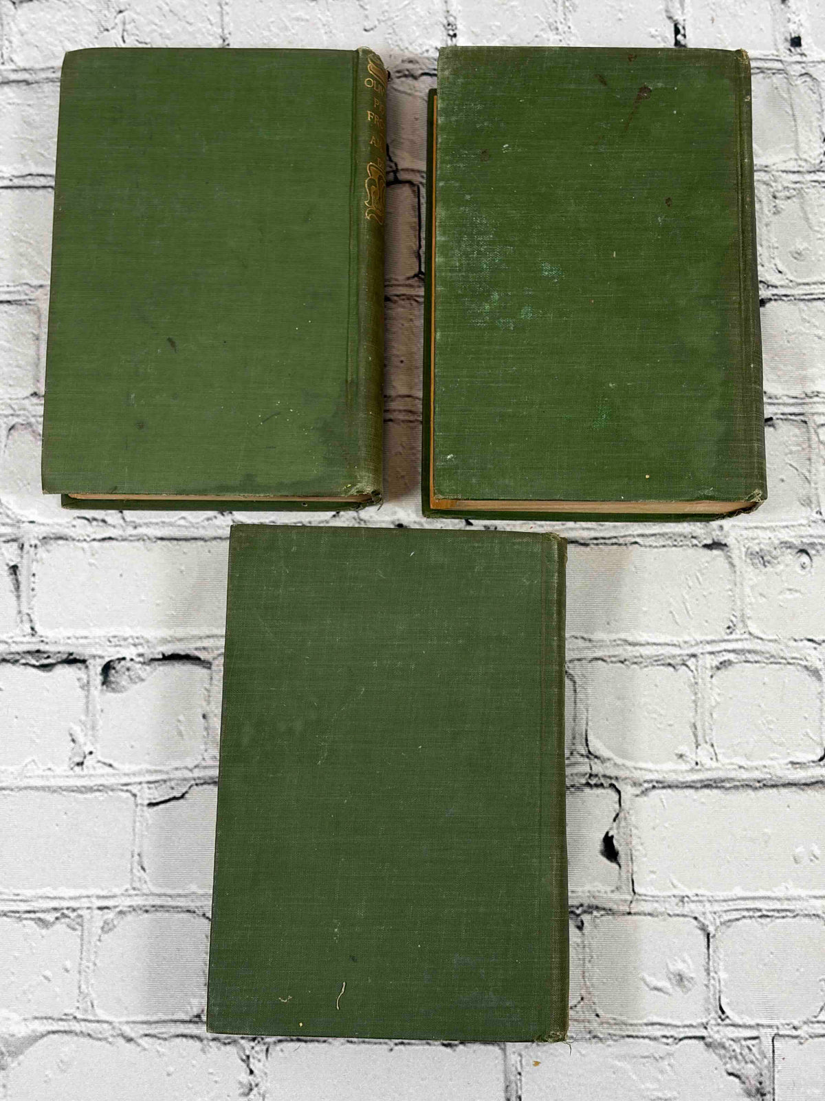 Charles Dickens 3 volume lot, Trade Publishing Company - rear boards