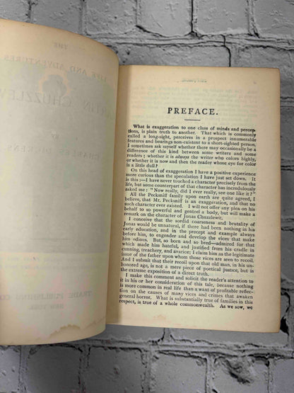 Charles Dickens 3 volume lot, Trade Publishing Company - Martin Chuzzlewit preface