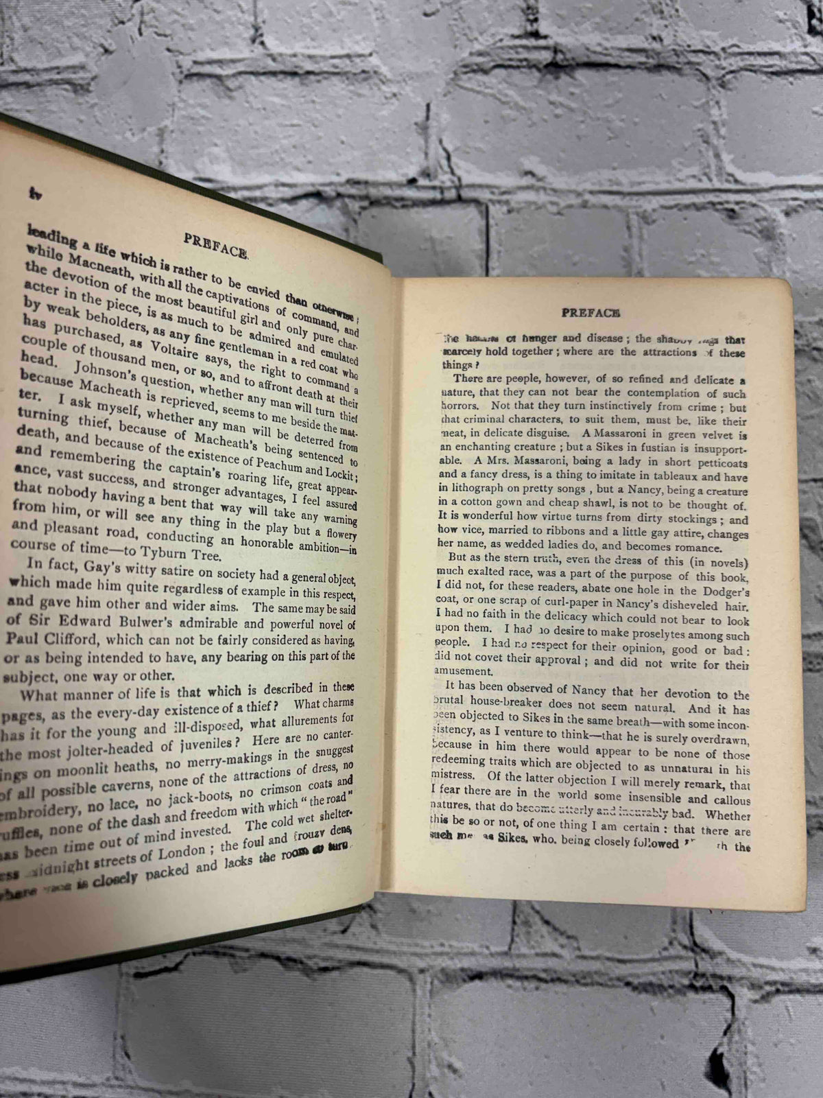 Charles Dickens 3 volume lot, Trade Publishing Company - Oliver Twist preface continued