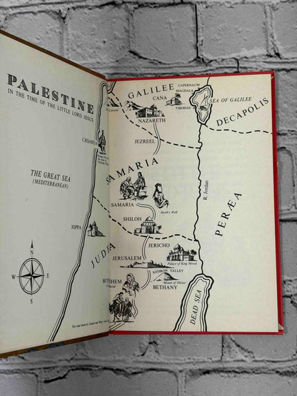 Lot of 8 vintage Ladybird books - The Little Lord Jesus map endpaper