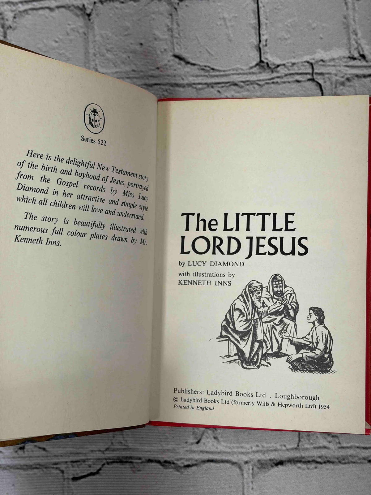 Lot of 8 vintage Ladybird books - The Little Lord Jesus title page