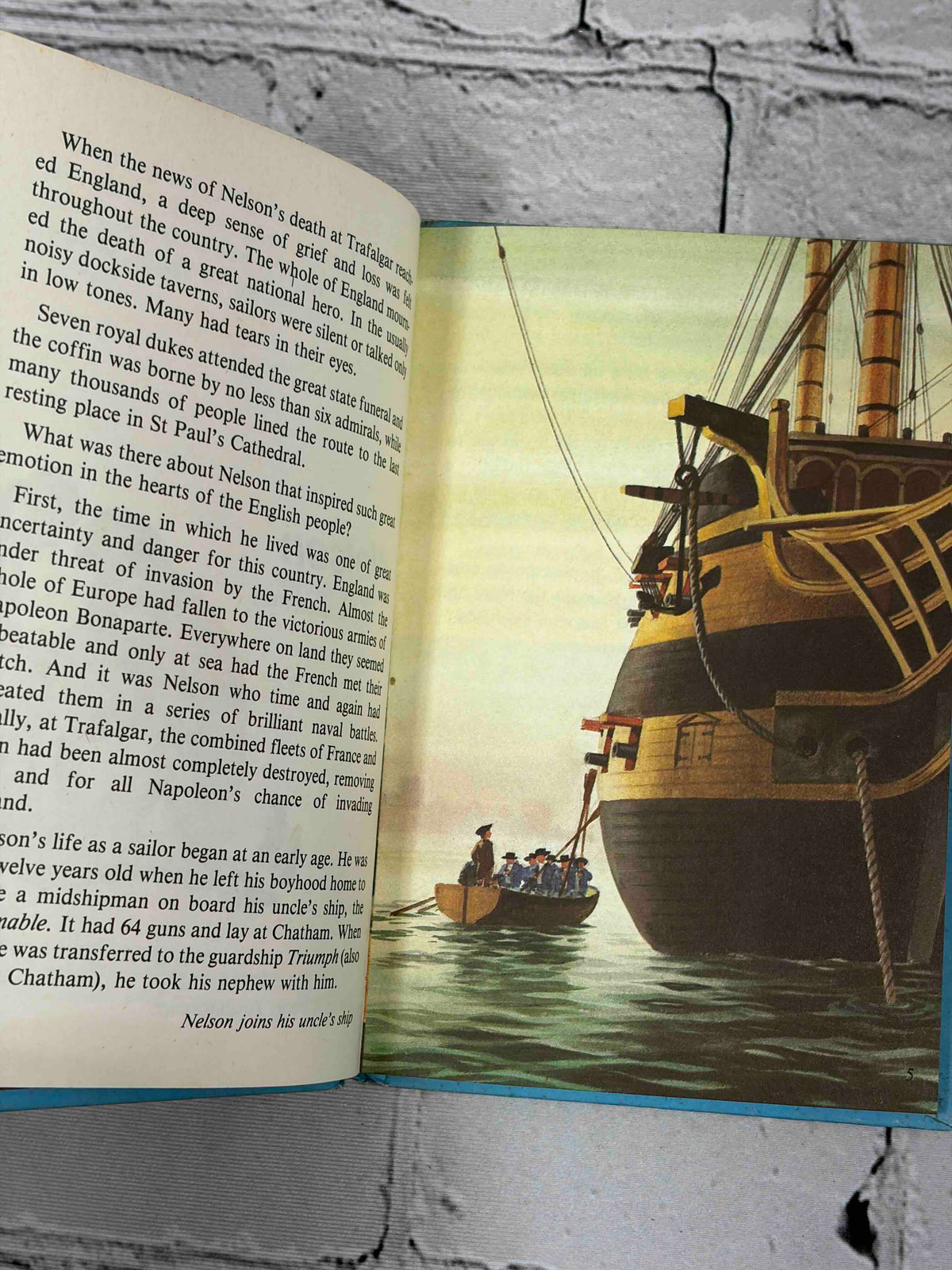 Lot of 8 vintage Ladybird books - Nelson illustrated page