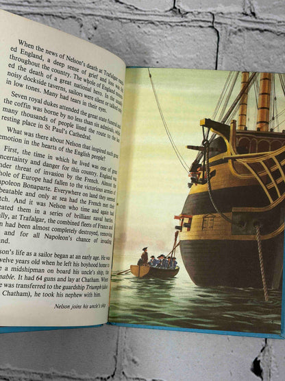 Lot of 8 vintage Ladybird books - Nelson illustrated page