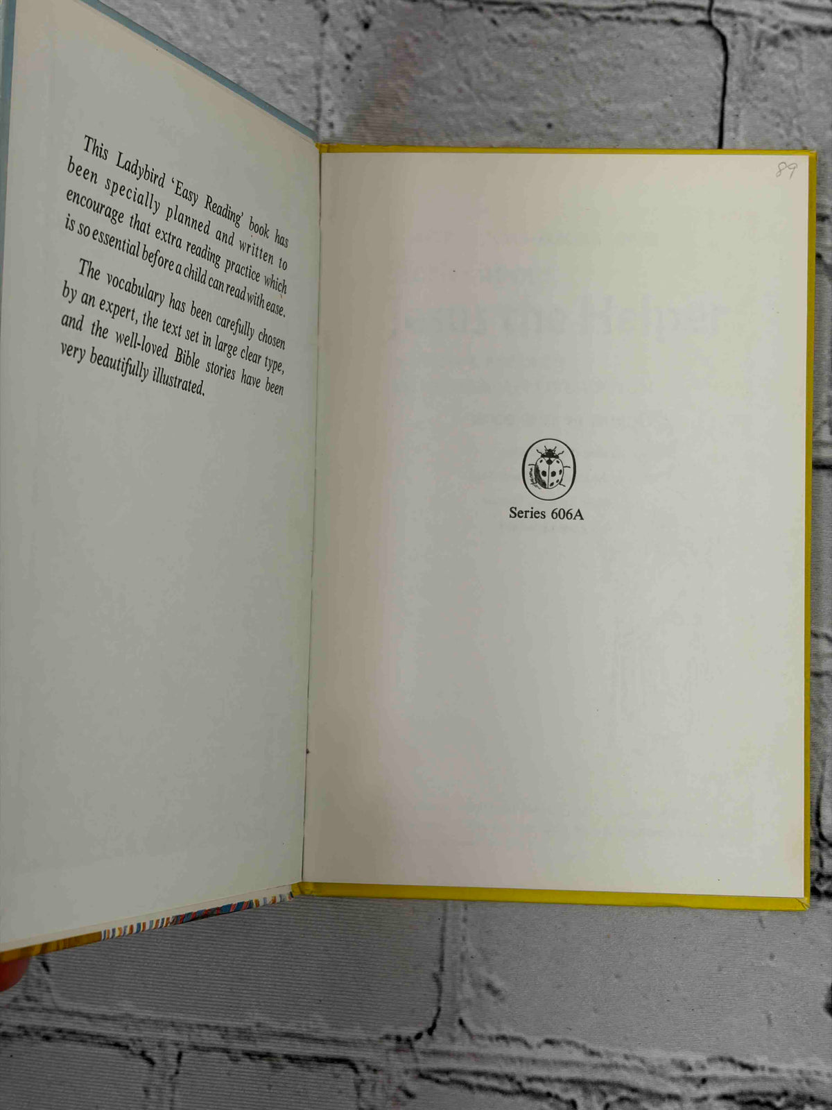 Lot of 8 vintage Ladybird books - Stories about Jesus the Helper endpaper