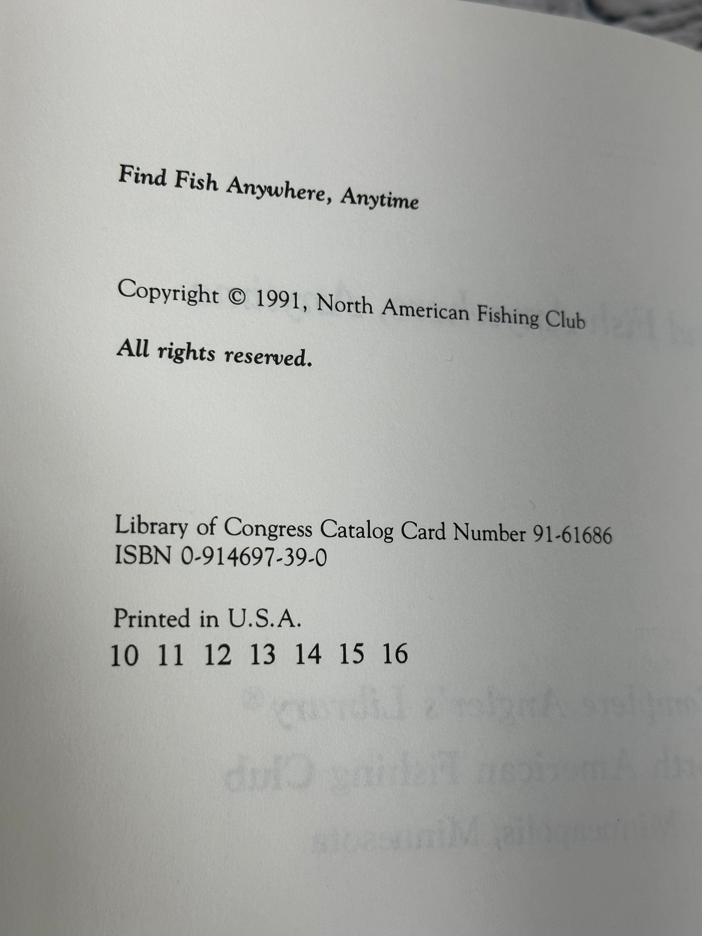 Lot of 7 NAFC North American Fishing Club Fishing Secrets Books [1990s]