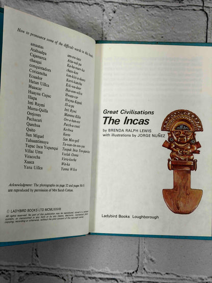 Lot of 8 vintage Ladybird books - The Incas title page