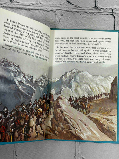 Lot of 8 vintage Ladybird books - The Incas illustrated page