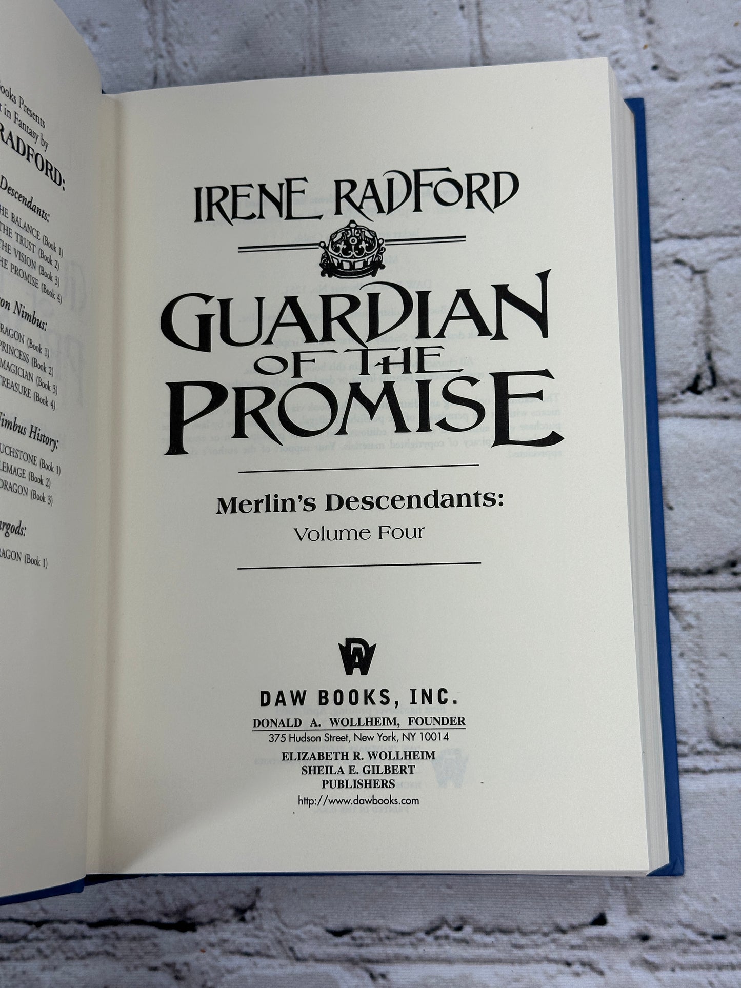 Guardian of the Promise by Irene Radford [Merlin's Descendants · Book 4]