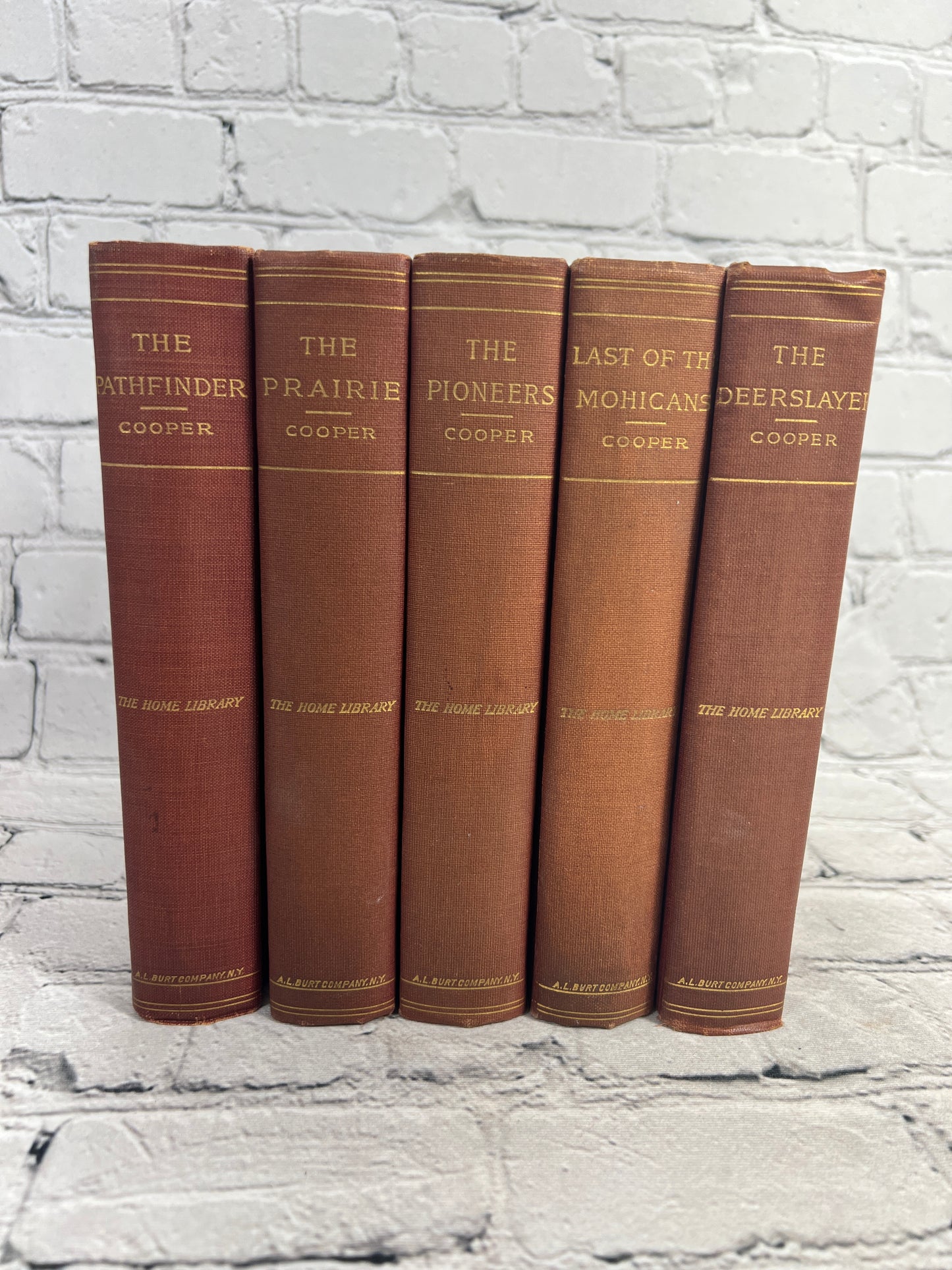 James Fenimore Cooper [The Home Library · A.L. Burt · 5 Book Set]