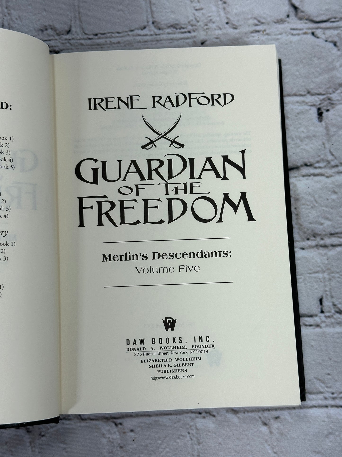 Guardian of the Freedom by Irene Radford [Merlin's Descendants · Book 5]