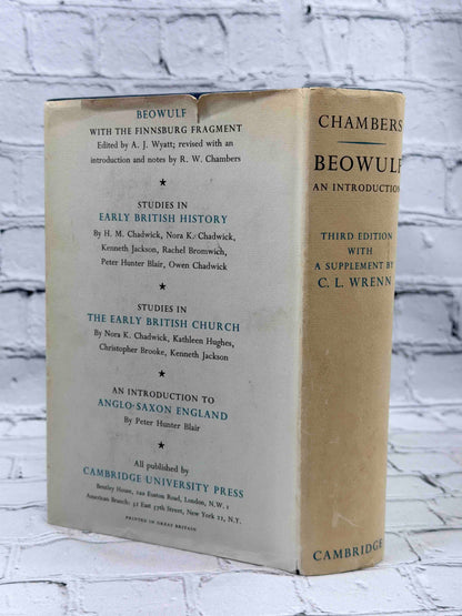 Beowulf An Introduction to the Study of the Poem