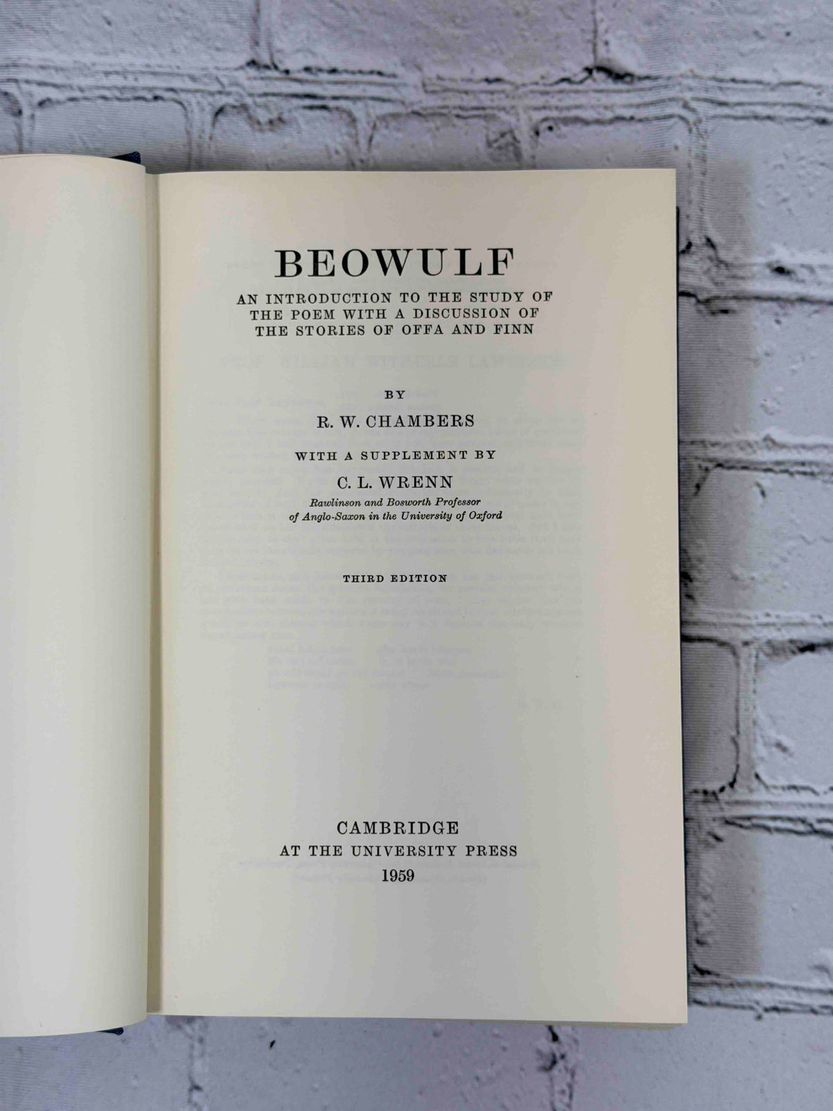 Beowulf An Introduction to the Study of the Poem