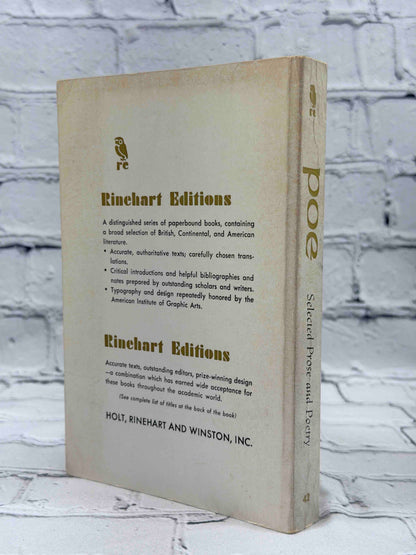 Edgar Allan Poe Selected Prose and Poetry