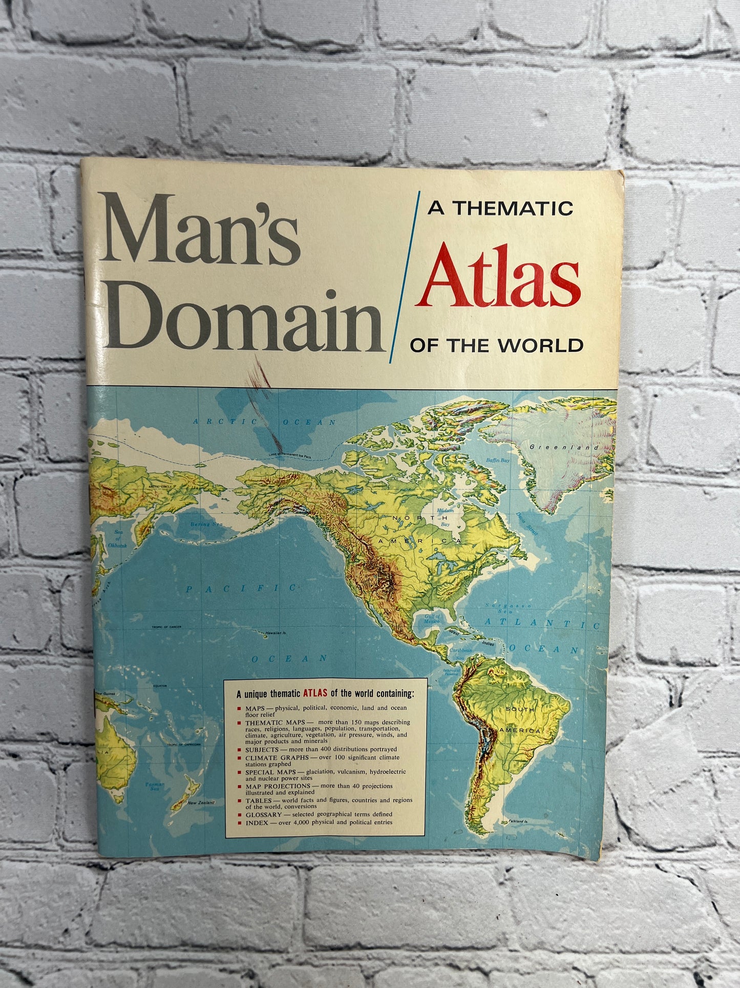 Map Man's Domain:  A Thematic Atlas of the World [General Drafting Co. · 1968]