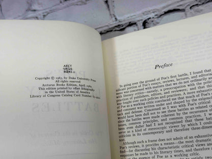 Poe's Literary Battles: The Critic in the Context of His Literary Milieu