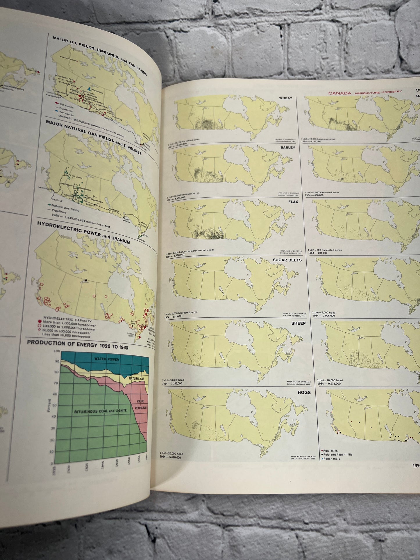 Map Man's Domain:  A Thematic Atlas of the World [General Drafting Co. · 1968]