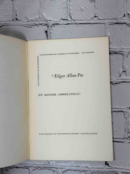Edgar Allan Poe University of Minnesota Pamphlets on American Writers No. 89