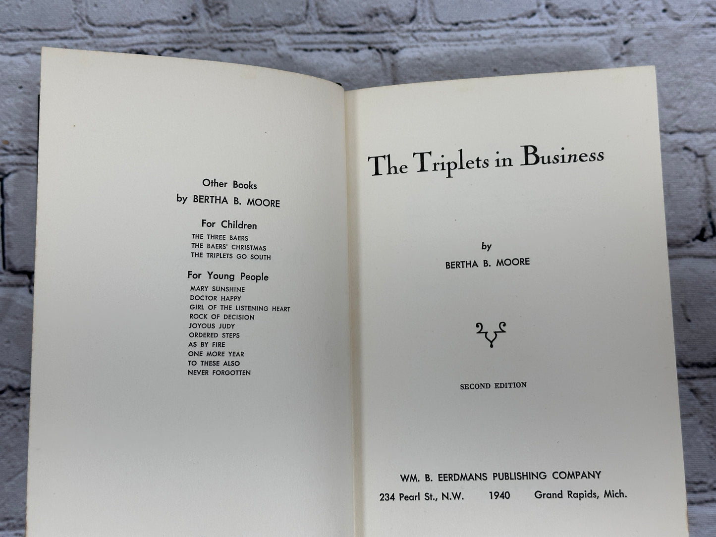 The Triplets in Business By Bertha B. Moore [1940 · 2nd Edition]