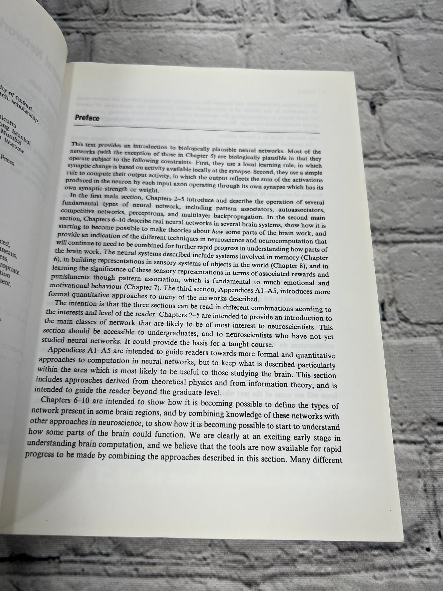 Neural Networks and Brain Function by Edmund Rolls & Alessandro T. [1999]