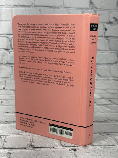 Passions and Emotions: NOMOS LIII (NOMOS - American Society for Political and Legal Philosophy, 16)