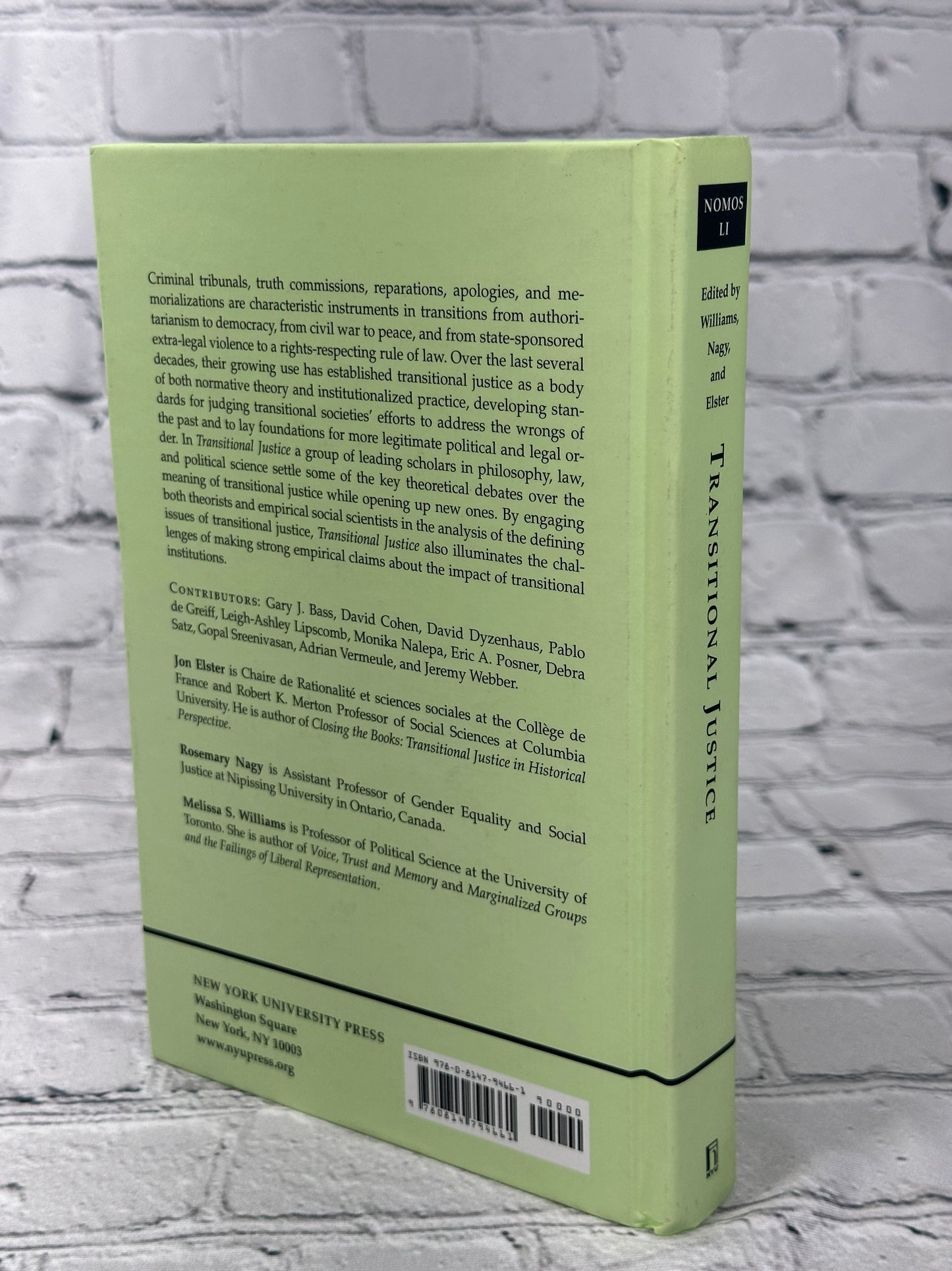 Transitional Justice: NOMOS LI (NOMOS - American Society for Political and Legal Philosophy, 34)