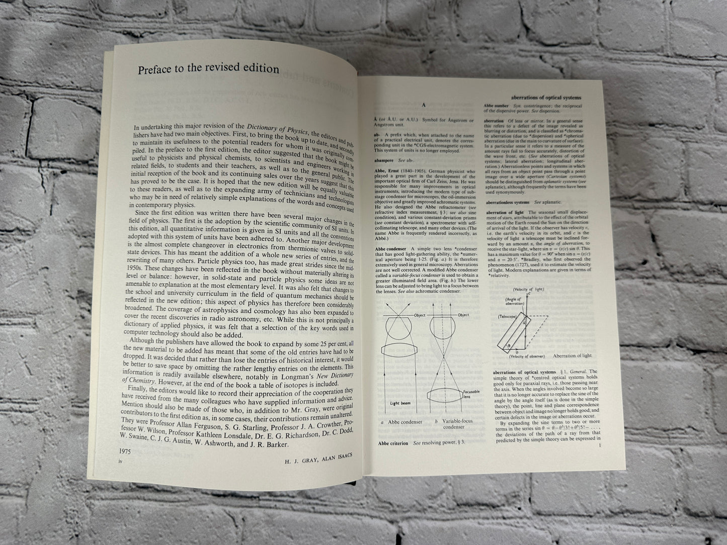 A New Dictionary of Physics By Harold James Gray & Alan Isaacs [1976]