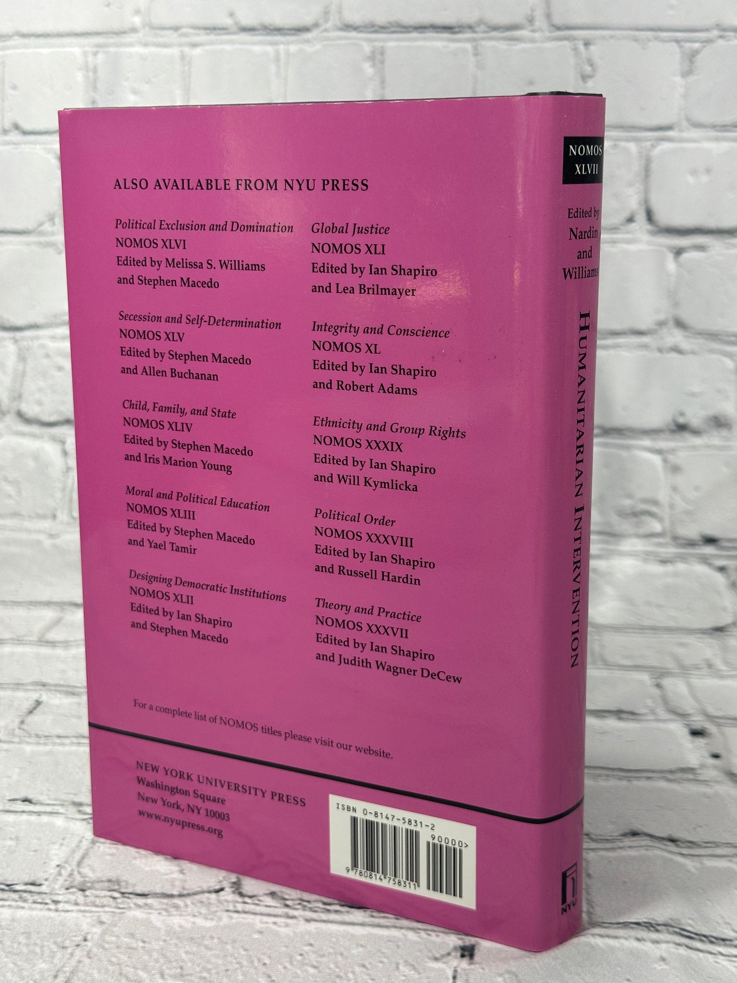 Humanitarian Intervention: NOMOS XLVII (NOMOS - American Society for Political and Legal Philosophy, 1)
