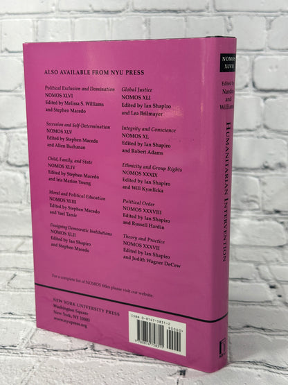 Humanitarian Intervention: NOMOS XLVII (NOMOS - American Society for Political and Legal Philosophy, 1)