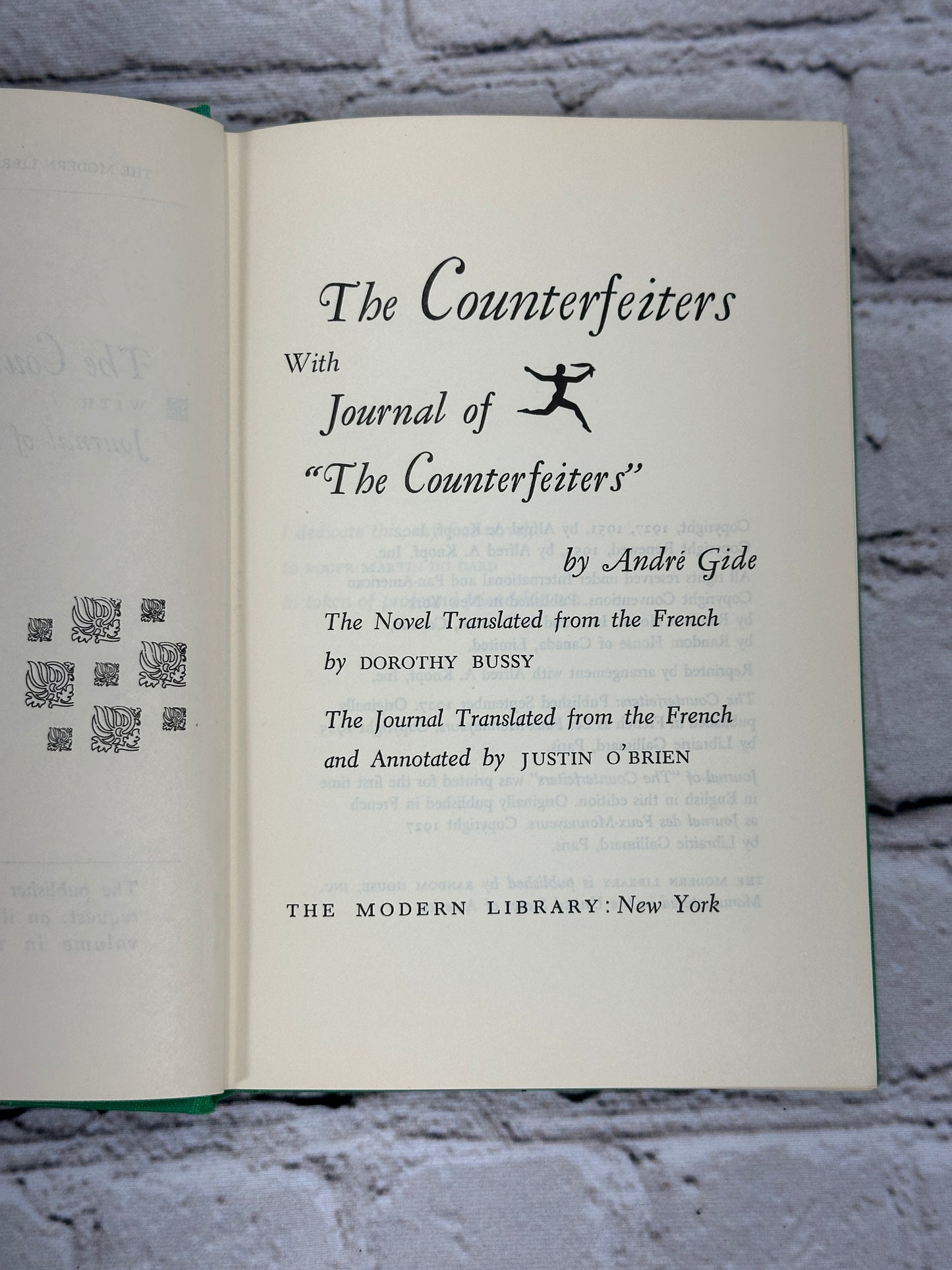 The Counterfeiters By Andre Gide [Modern Library · 1955]