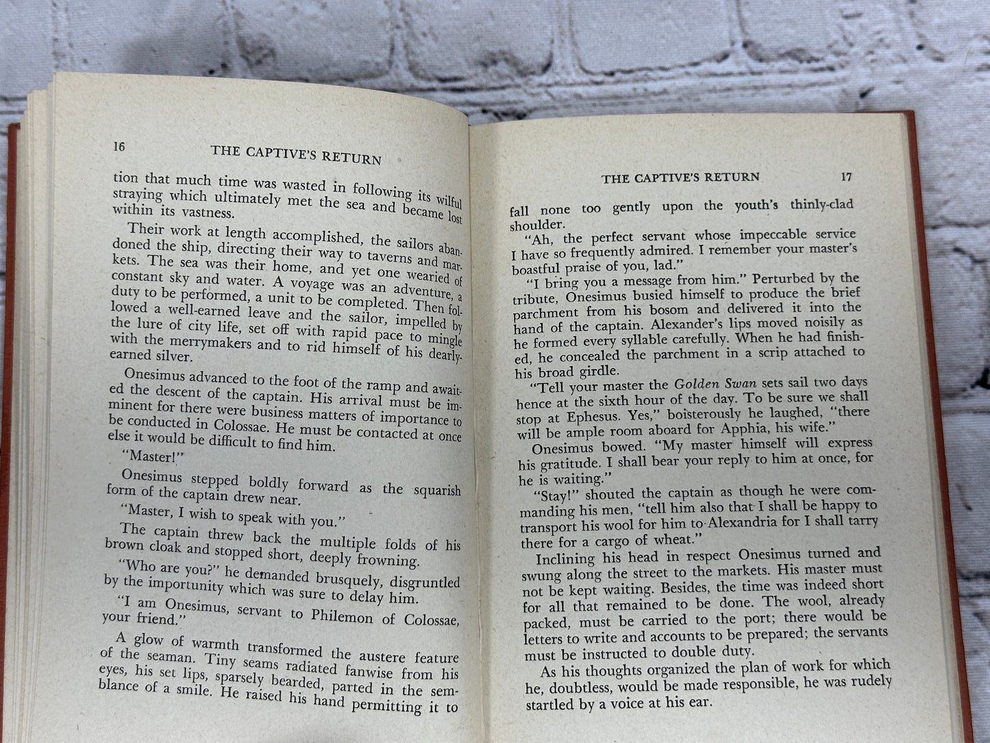 The Captives Return The Story of Onesimus - the Runaway Servant By Sara Elizabeth Gosselink [2nd Ed. · 1946]