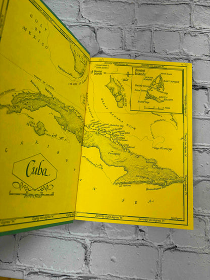 Islands in the Stream by Ernest Hemingway, 1970 Scribner hardcover - endpaper map