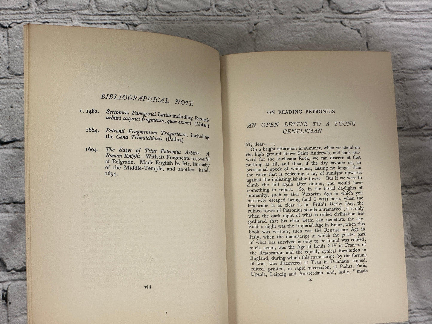 The Satyricon of Petronius Arbiter  [1920 · Burnaby's Translation of 1694 ]