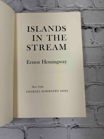 Islands in the Stream by Ernest Hemingway, 1970 Scribner hardcover - title page