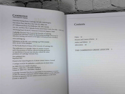 The Cambridge Greek Lexicon (2 Volume Set)