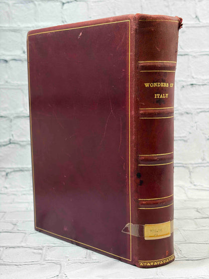 Wonders of Italy by Joseph Fattorusso, 1952 Medici Art Series - rear cover and spine