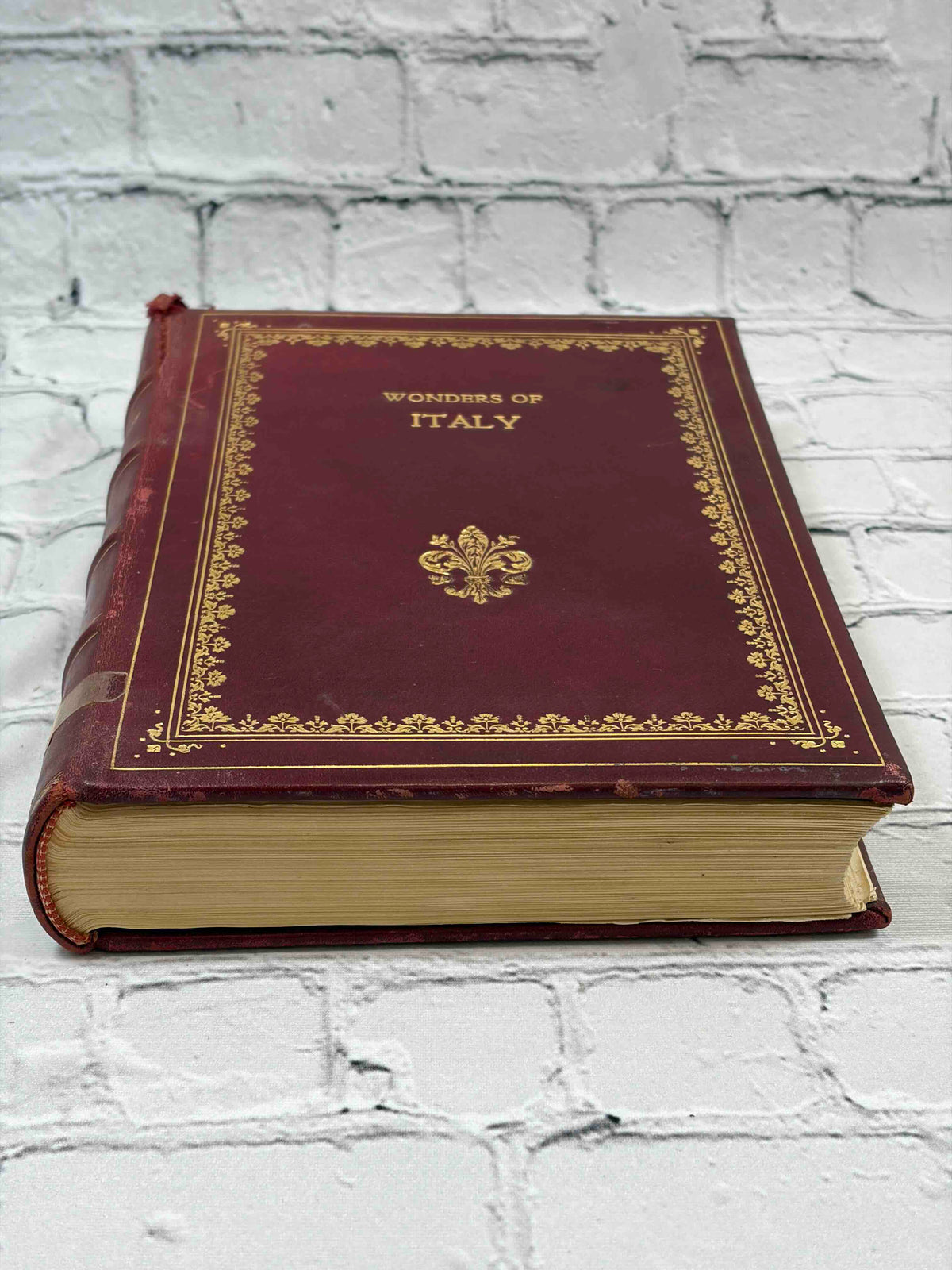Wonders of Italy by Joseph Fattorusso, 1952 Medici Art Series - top view of front cover