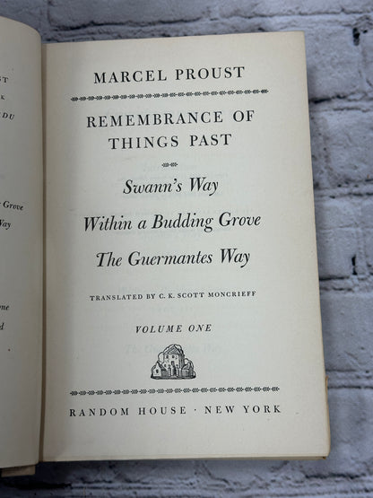 Remembrance of Things Past by Marcel Proust [2 Volume Set · Random House · 1932]